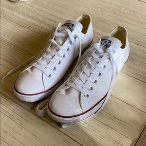 White Converse (Men: 9 Women: 10.5)